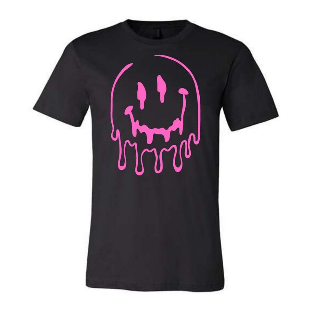 Melted Smiley Face Graphic Tee